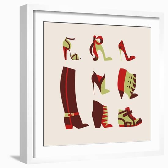 Woman Shoes-yemelianova-Framed Art Print