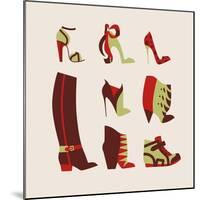 Woman Shoes-yemelianova-Mounted Art Print