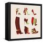 Woman Shoes-yemelianova-Framed Stretched Canvas