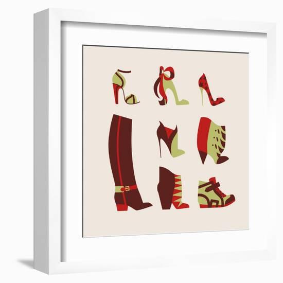 Woman Shoes-yemelianova-Framed Art Print