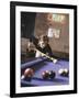 Woman Shooting Pool-null-Framed Photographic Print