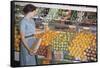 Woman Shopping at Grocery Store-William P. Gottlieb-Framed Stretched Canvas