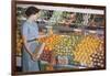 Woman Shopping at Grocery Store-William P. Gottlieb-Framed Photographic Print