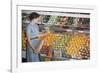 Woman Shopping at Grocery Store-William P. Gottlieb-Framed Photographic Print