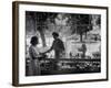 Woman Shopping For Cosmetics-Alfred Eisenstaedt-Framed Photographic Print