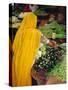 Woman Shopping for Vegetables at a Market in Jodphur, Rajasthan, India-Bruno Morandi-Stretched Canvas