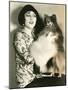 Woman Showing Off Her Pomeranian-null-Mounted Photo