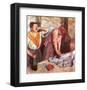 Woman Singing-Edgar Degas-Framed Giclee Print