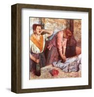 Woman Singing-Edgar Degas-Framed Giclee Print