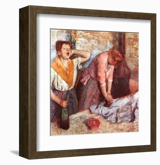 Woman Singing-Edgar Degas-Framed Giclee Print