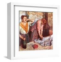 Woman Singing-Edgar Degas-Framed Giclee Print