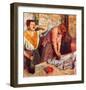 Woman Singing-Edgar Degas-Framed Giclee Print