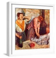 Woman Singing-Edgar Degas-Framed Giclee Print