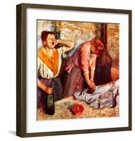 Woman Singing-Edgar Degas-Framed Giclee Print