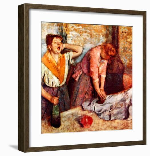 Woman Singing-Edgar Degas-Framed Giclee Print