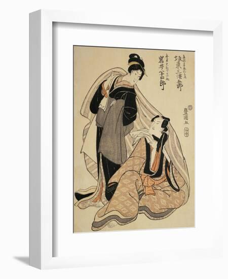 Woman Sitting and Thinking with Another Woman Standing Beside Her-null-Framed Giclee Print