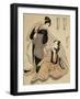 Woman Sitting and Thinking with Another Woman Standing Beside Her-null-Framed Giclee Print