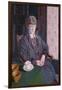 Woman Sitting at a Table (Oil on Canvas)-Harold Gilman-Framed Giclee Print