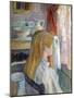 Woman Sitting at a Window-Henri de Toulouse-Lautrec-Mounted Art Print