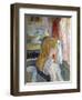 Woman Sitting at a Window-Henri de Toulouse-Lautrec-Framed Art Print