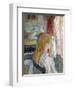 Woman Sitting at a Window-Henri de Toulouse-Lautrec-Framed Art Print