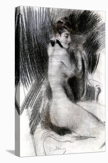Woman Sitting, C1920-Giovanni Boldini-Stretched Canvas