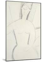 Woman Sitting Down by Amedeo Modigliani-Amedeo Modigliani-Mounted Giclee Print