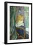Woman Sitting in a Garden-Henri de Toulouse-Lautrec-Framed Art Print