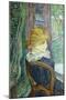 Woman Sitting in a Garden-Henri de Toulouse-Lautrec-Mounted Art Print