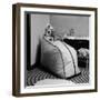 Woman Sitting in a Portable Finnish Sauna Bath-Yale Joel-Framed Photographic Print