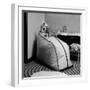 Woman Sitting in a Portable Finnish Sauna Bath-Yale Joel-Framed Photographic Print