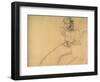 Woman Sitting in an Armchair-Gustav Klimt-Framed Giclee Print