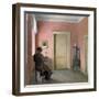 Woman Sitting in an Interior, 1915-Peter Vilhelm Ilsted-Framed Giclee Print