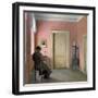 Woman Sitting in an Interior, 1915-Peter Vilhelm Ilsted-Framed Giclee Print