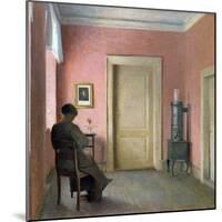 Woman Sitting in an Interior, 1915-Peter Vilhelm Ilsted-Mounted Giclee Print