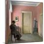 Woman Sitting in an Interior, 1915-Peter Vilhelm Ilsted-Mounted Giclee Print