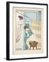Woman Sitting on a Large Pot, Illustration from 'The Works of Hippocrates', 1934 (Colour Litho)-Joseph Kuhn-Regnier-Framed Giclee Print