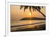 Woman Sitting on Mirissa Beach Watching the Sun Set-Matthew Williams-Ellis-Framed Photographic Print