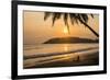 Woman Sitting on Mirissa Beach Watching the Sun Set-Matthew Williams-Ellis-Framed Photographic Print