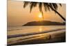 Woman Sitting on Mirissa Beach Watching the Sun Set-Matthew Williams-Ellis-Mounted Photographic Print