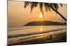 Woman Sitting on Mirissa Beach Watching the Sun Set-Matthew Williams-Ellis-Mounted Photographic Print