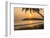 Woman Sitting on Mirissa Beach Watching the Sun Set-Matthew Williams-Ellis-Framed Premium Photographic Print