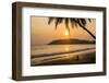 Woman Sitting on Mirissa Beach Watching the Sun Set-Matthew Williams-Ellis-Framed Photographic Print