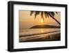 Woman Sitting on Mirissa Beach Watching the Sun Set-Matthew Williams-Ellis-Framed Photographic Print