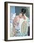 Woman Sitting with a Child in Her Arms-Mary Cassatt-Framed Giclee Print