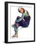 "Woman Skater,"January 21, 1933-Guy Hoff-Framed Premium Giclee Print