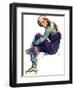 "Woman Skater,"January 21, 1933-Guy Hoff-Framed Giclee Print