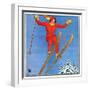 "Woman Ski Jumper,"January 1, 1934-Carolyn Haywood-Framed Premium Giclee Print