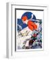 "Woman Skier,"February 14, 1931-James C. McKell-Framed Giclee Print