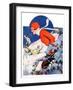 "Woman Skier,"February 14, 1931-James C. McKell-Framed Giclee Print